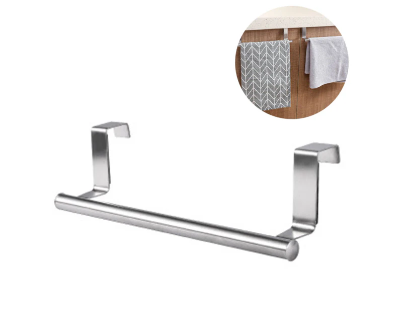 Wall Mount Stainless Steel Brushed Hand Towel Holder Hanger Rail Organizer Rack Bar Clothes Hanger Rack Holder Bathroom