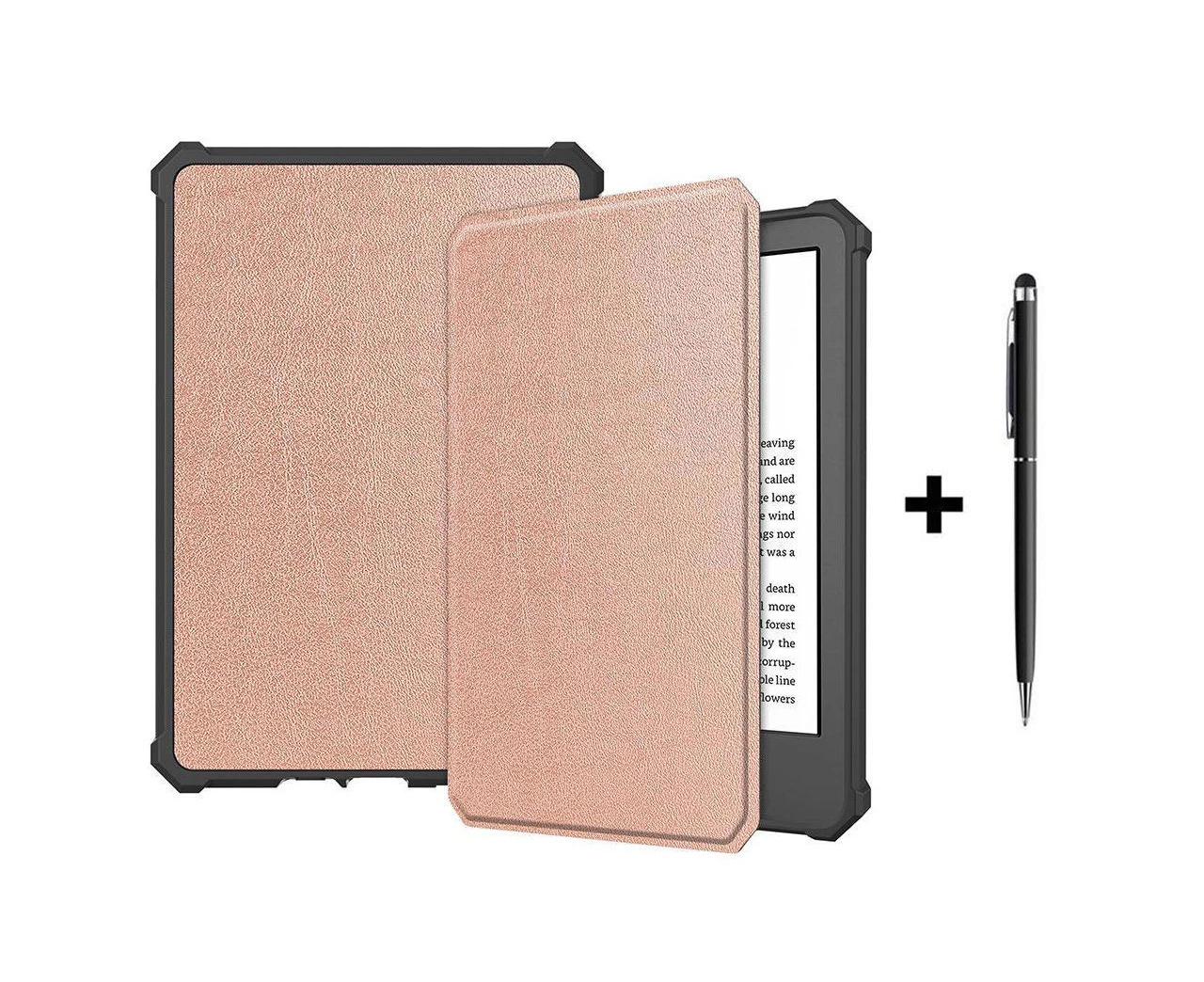 Case for Kindle 11th Generation 2022 Release, Ultra Thin Smart Protective Durable PU Leather Cover with Auto Sleep Wake Function with Universal Stylus Pen