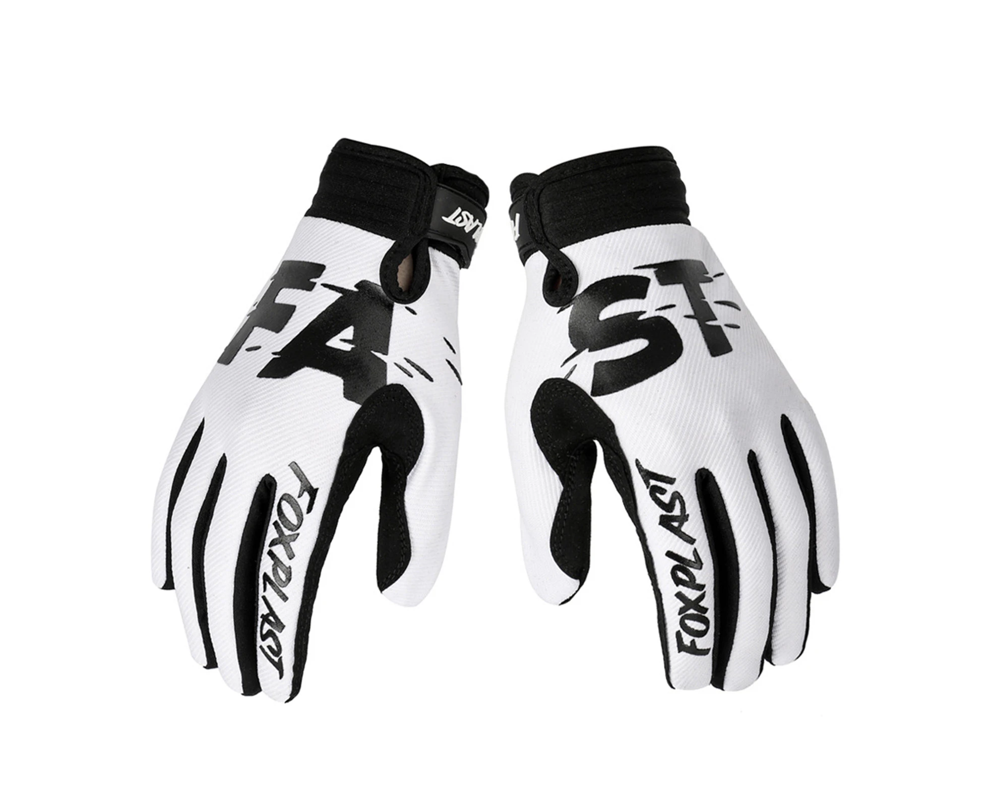 1Pair Motorcycle Sports Gloves Wear-resistant Full Cover Exercise Supplies Bike Riding Scooter Accessories Gloves for Outdoor - White L