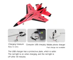 Bestjia 1 Set Aircraft Toy Entertainment Electric Shockproof 2.4G Glider Stable RC Drone Toy for Children - Red