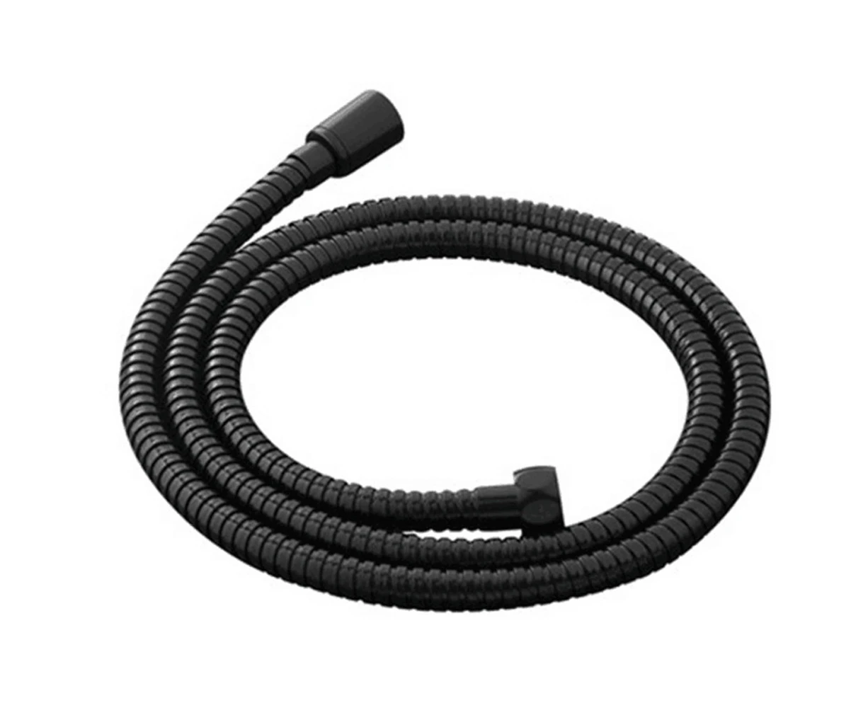 Flexible Shower Hose - Extra long, stainless steel, double buckle for hand held shower head - Oil ground bronze