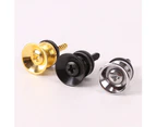 Anti-skid Strap Lock Locking Button End Pin for Electric Acoustic Bass Guitar - Golden