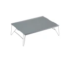 Outdoor Folding Table Portable Aluminium Alloy Mini Light Picnic Desk For Camping Bbq Grey