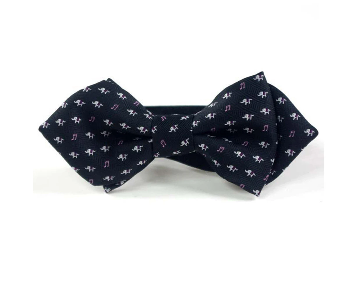 Cutie Ties Dog Bow Tie Deluxe Quality 4" with Easy Slip over Collar Elastic Bands to fit most-NJ04