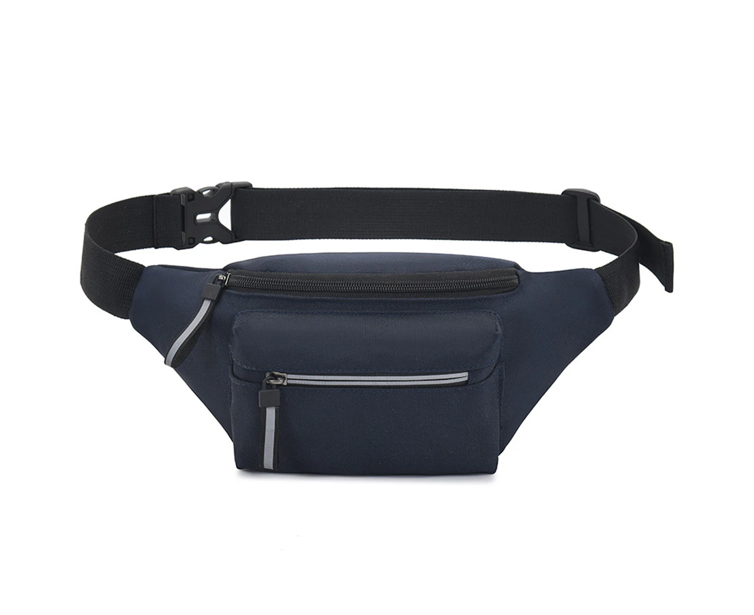 Large Fanny Pack for Women Crossbody Plus Size Waist Pack with Zipper Pockets Fashionable Travel Hiking Walking Belt Bag for Men,Blue