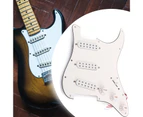 Guitar Pickguard Wear-resistant Replacement Metal Anti-scratch Scratchplate for Instrument - Milky White