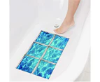 6Pcs/Set 3D Bathroom Anti-Slip Sticker Waterproof Bath Tub Murals Appliques Tread Decorations