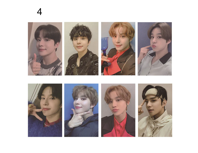 8Pcs Lomo Cards NCT 2020 Resonance Collection Paper Member Figure Design Photo Card for Student-4