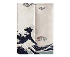 85*120cm Japanese Style Polyester Half Curtain Kitchen Bedroom Partition Curtain Home Decor