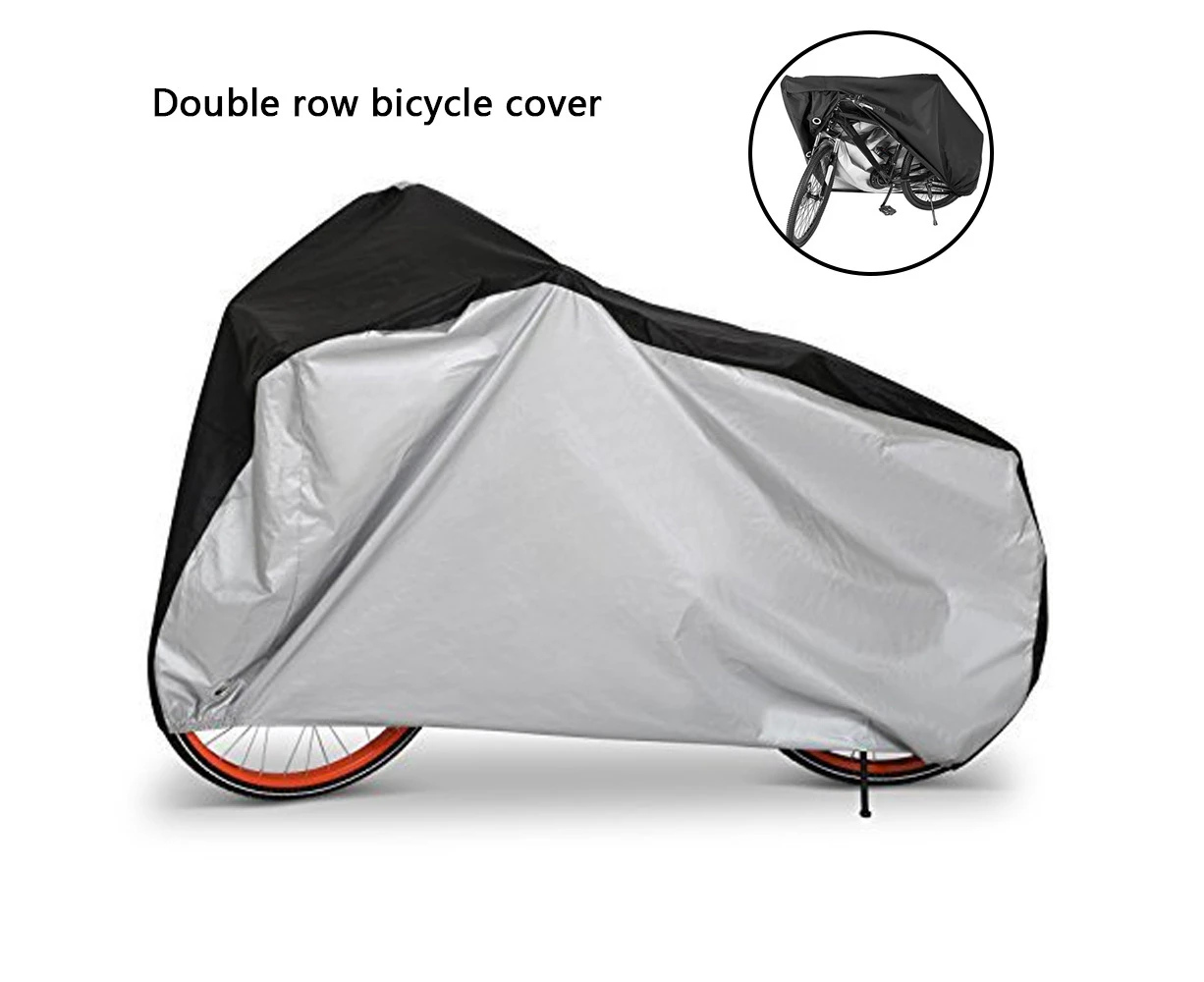 1 Piece Bike Cover for 2 or 3 Bikes - Waterproof Bike Covers for Outdoor Use - 210D Ripstop Material