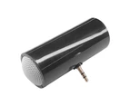 Sunshine Mini Portable 3.5mm Stereo Speaker Music Sound Amplifier for Mobile Phone Tablet - Black