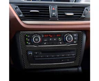 Juson Car Air Conditioning Control Panel Sticker Interior Decor for BMW X1 E84 11-15-Black