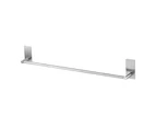 Mbg Bathroom Stainless Steel Wall Mount Adhesive Towel Rack Clothes Holder Hanger-M Silver - Silver