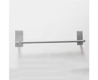 Mbg Bathroom Stainless Steel Wall Mount Adhesive Towel Rack Clothes Holder Hanger-M Silver - Silver