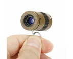 Fulllucky 2.5x17.5mm Mini Telescope Pocket Monocular High Clarity Lens with Knuckle Finger Ring-Black