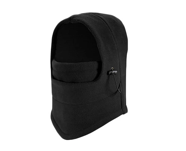 Unisex Winter Outdoor Bike Riding Hat Windbreak Hooded Mask Balaclavas Hat Cap - Black