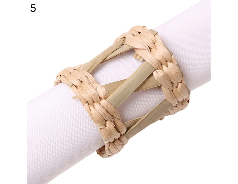 Natural Napkin Holder Eco-friendly Exquisite Plant Extracts Handmade Napkin Ring for Kitchen 5