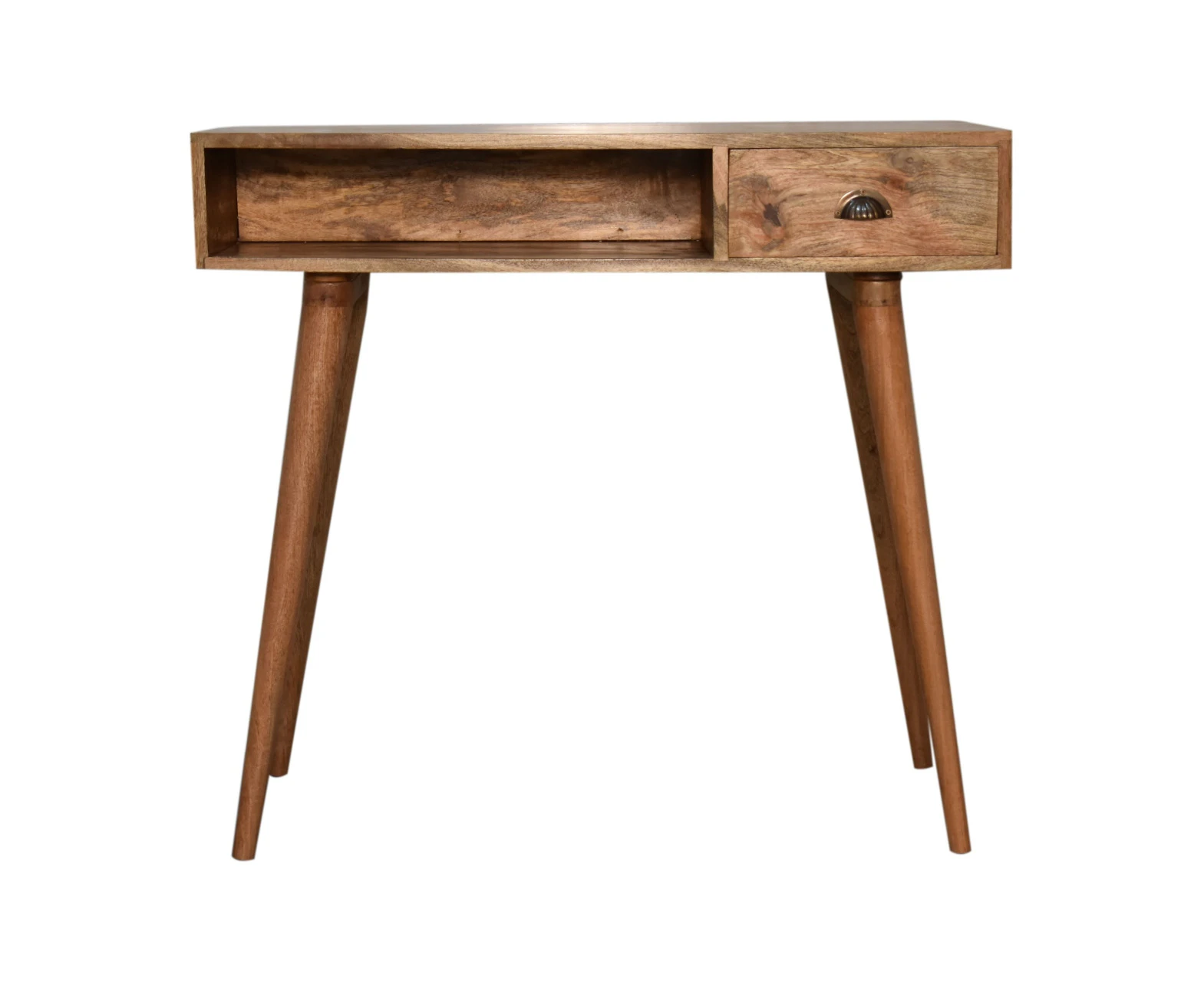 Solid Wood Writing Desk with Open Slot