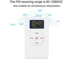 Portable Headset Radio Mini Digital Tuning FM Radio Audio Walkman Radio Player with Strap and Earbuds