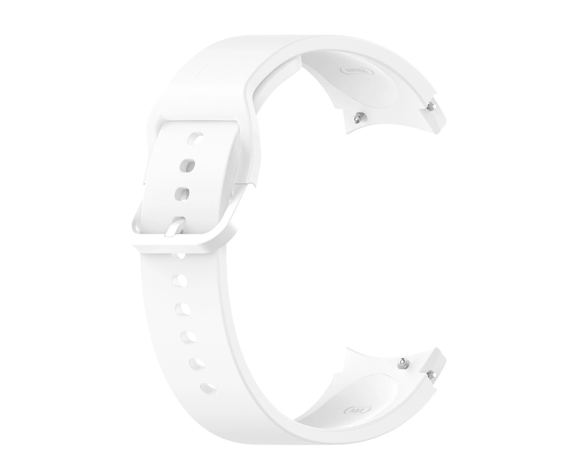 Watch Band Soft Silicone 20mm Watchband Strap Replacement for Samsung Galaxy Watch 4 40mm 44mm/Watch 4 classic 42mm 46mm/Watch 3 41mm-White