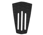 3 Pcs Surfboard Traction Pad Antis Moistureproof Surf Deck Mat For Skimboard Accessories(Black )