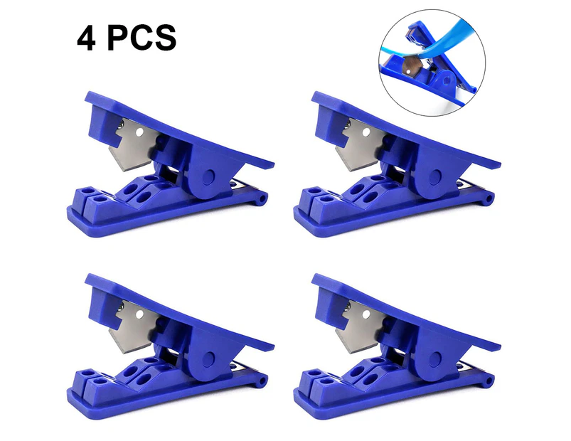 4 Pieces PTFE Tube Cutter Pipe Tube Hose Cutter Pipe Cutter Accurate Tubing Cutting Tool for Nylon Plastic Tube and Hose Cut up to Tube