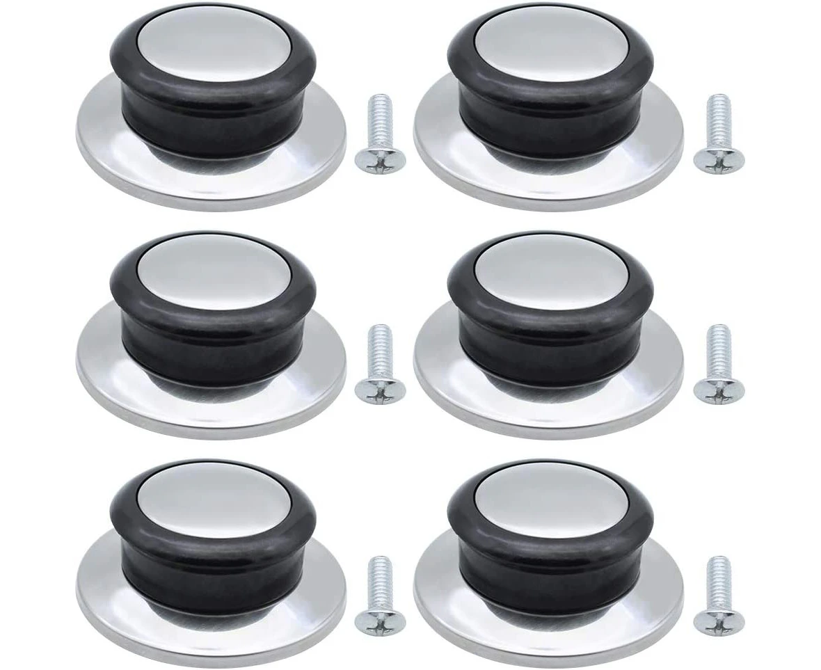 6 Pieces Heat Resistant Pot Lid Knob Replacement Handle Universal Handle for Pot Lids Pan Lids Cookware Pot Lid Handle Replacement Lid Knobs for Home Kitch