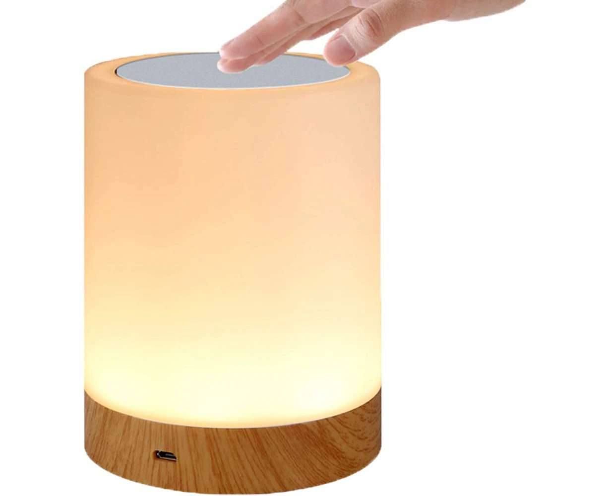 Led Touch Lamp For Bedroom, Living Room, Office, Bedside Lamp With Color Changing Rgb Sensor, Usb Charging Port