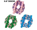 Jump Rope, Tangle-Free For Keeping Fit, Adjustable Soft Beads Jump Rope-Healthy Exercise Jump Rope,Green+Blue+Pink