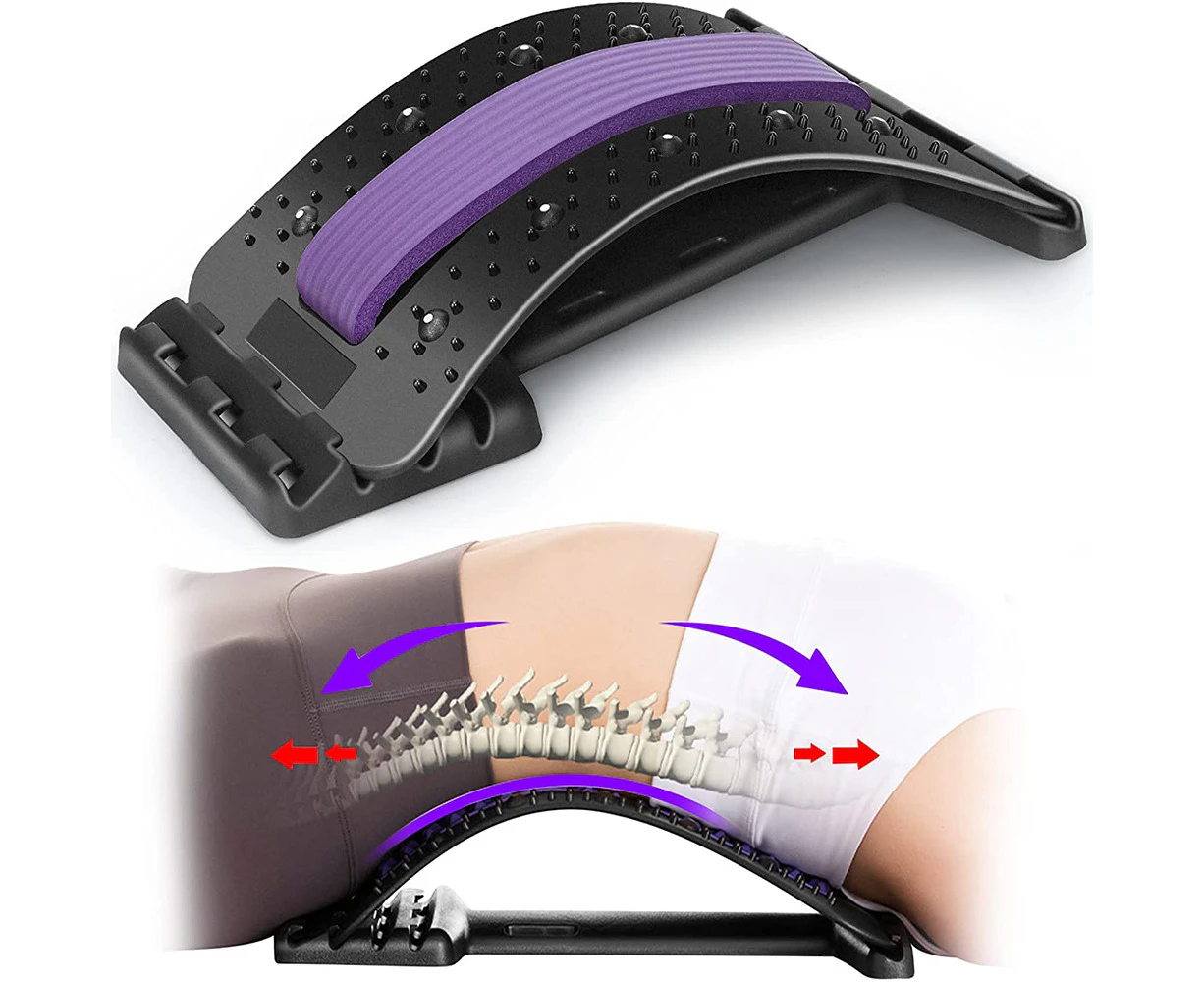 The Back Stretcher Is Used To Relieve Lower Back Pain. The 4-Level Lumbar Back Stretcher Can Be Adjusted To Relieve Lumbar Disc Herniation And Sciatica.