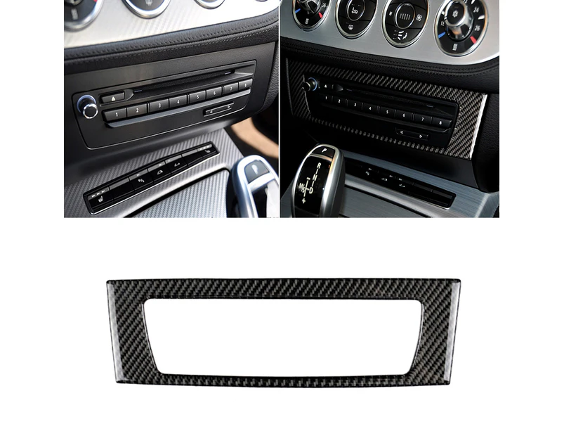 Juson Car Air conditioning CD Control Panel Sticker Decor Fit for BMW Z4 2009-2015-Black