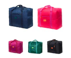 Waterproof Foldable Travel Luggage Clothes Large Capacity Storage Duffel Bag-Rose Red