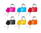 6 Pieces Suitcase Lock with Key, Mini Padlock with Key Luggage Lock Security Lock with Key (Colorful)