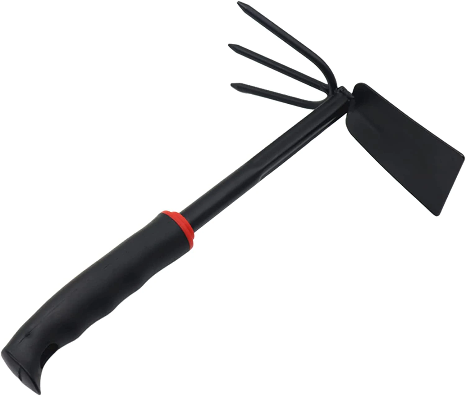 Hoe Garden Tool for Gardening, Dual Headed Hand Tiller Cultivator Rake Gardening Hand Tools for Digging and Weeding