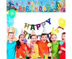 Happy Birthday Yard Banner Colorful Outdoor Decor Birthday Party Outdoor And Indoor Hanging Banners,Pattern 3