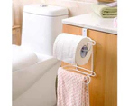 Mbg Roll Paper Towel Holders Bathroom Accessories Multifunctional Rack Kitchen Tool-White - White