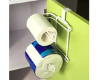 Mbg Roll Paper Towel Holders Bathroom Accessories Multifunctional Rack Kitchen Tool-White - White