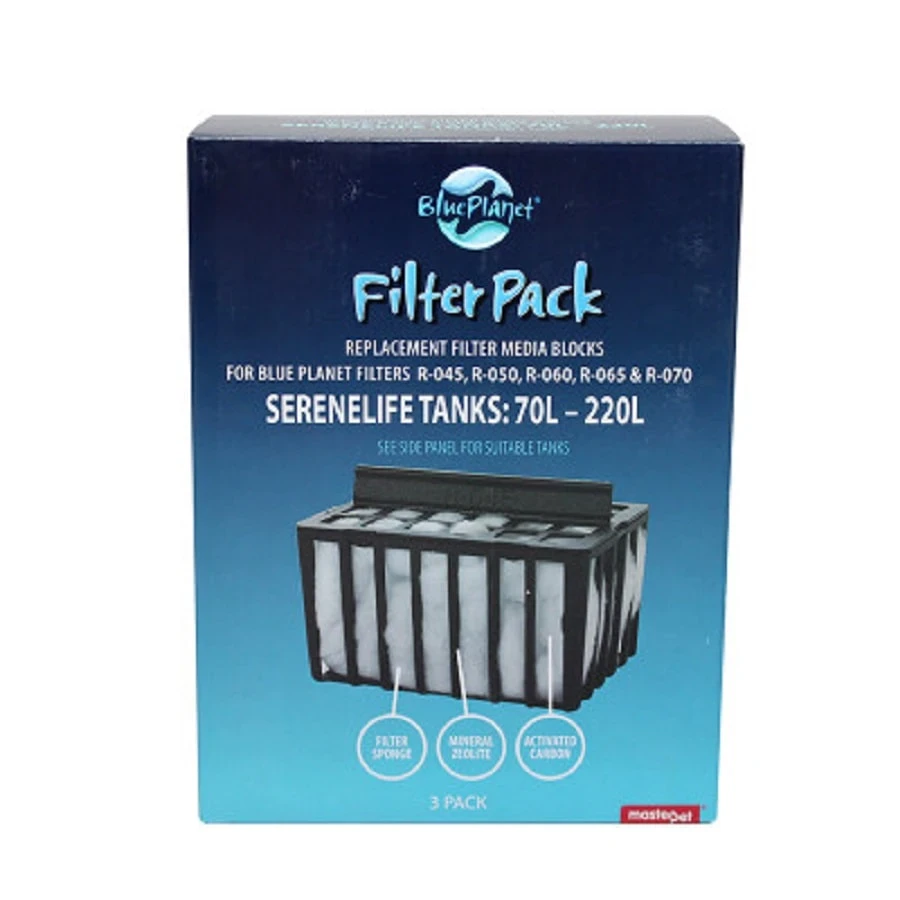 Blue Planet Filter Media for Large Tanks (70-220L) 3pk