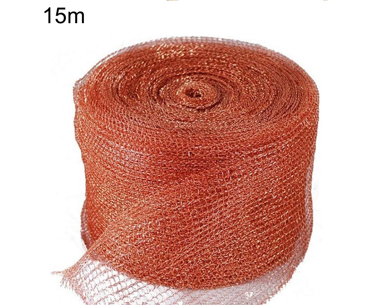 6/15/30m Anti-bite Knitted Copper Mesh Bat Mouse Cave Hole Gaps Blocker Tool-15M