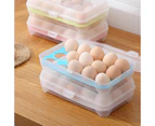 8 Eggs Storage Box/Egg Holder - Refrigerator Storage Container Eggs Carrier for Camping Picnic - White