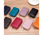 Mens Leather Zipper Wallet RFID Blocking Bifold Secure Zip Around Wallets Multi Credit Card Holder Purse