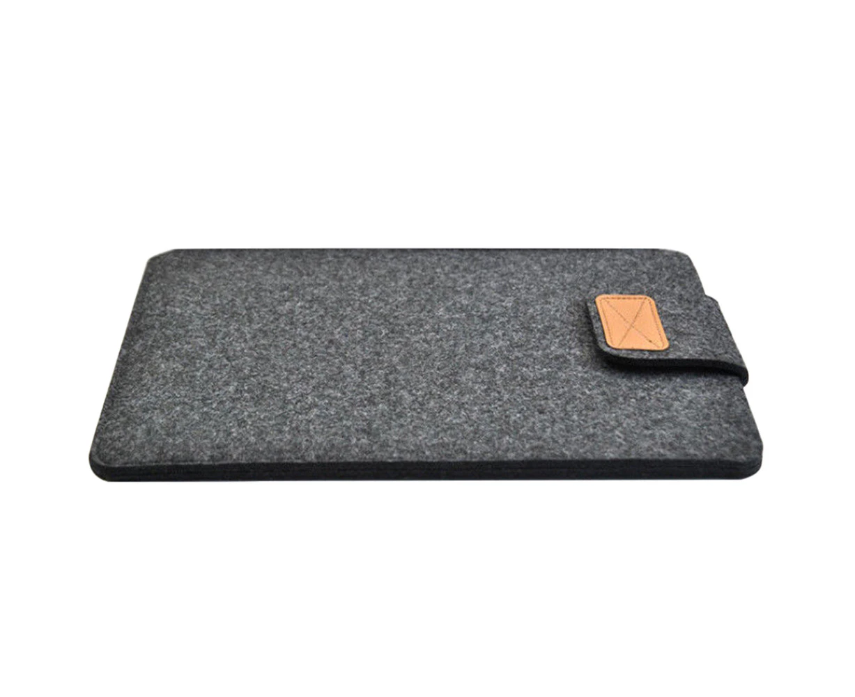 Felt Sleeve Slim Tablet Case Cover Bag for MacBook Air Pro 11/13/15 Inch - Dark Grey