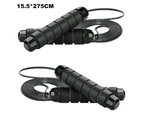 Jump Rope Skipping Rope For Fitness Workout Tangle-Free Speed Jumping Rope For Exercise,Black