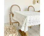 Tablecloth,90*90Cm---White Lace Tableclothembroidered Tablecloths, Hotel, Coffee Table, Decorative, Dining Table, Wedding