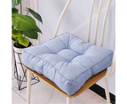 Square Floor Seat Pillows Cushions, Soft Thicken Yoga Meditation Cushion Linen Tatami Floor Pillow -15.7'' x 15.7'' Clear Sky Blue