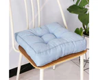 Square Floor Seat Pillows Cushions, Soft Thicken Yoga Meditation Cushion Linen Tatami Floor Pillow -15.7'' x 15.7'' Clear Sky Blue