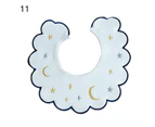 Saliva Towel 360 Degree Rotatable Super Absorbent Cute Baby Petal Bib for Daily Usage- 11