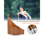 Pan Flute Correctly Tuned Left-Hand Easy to Learn 15 Pipes Chinese Traditional Musical Instrument Pan Pipes for Musical