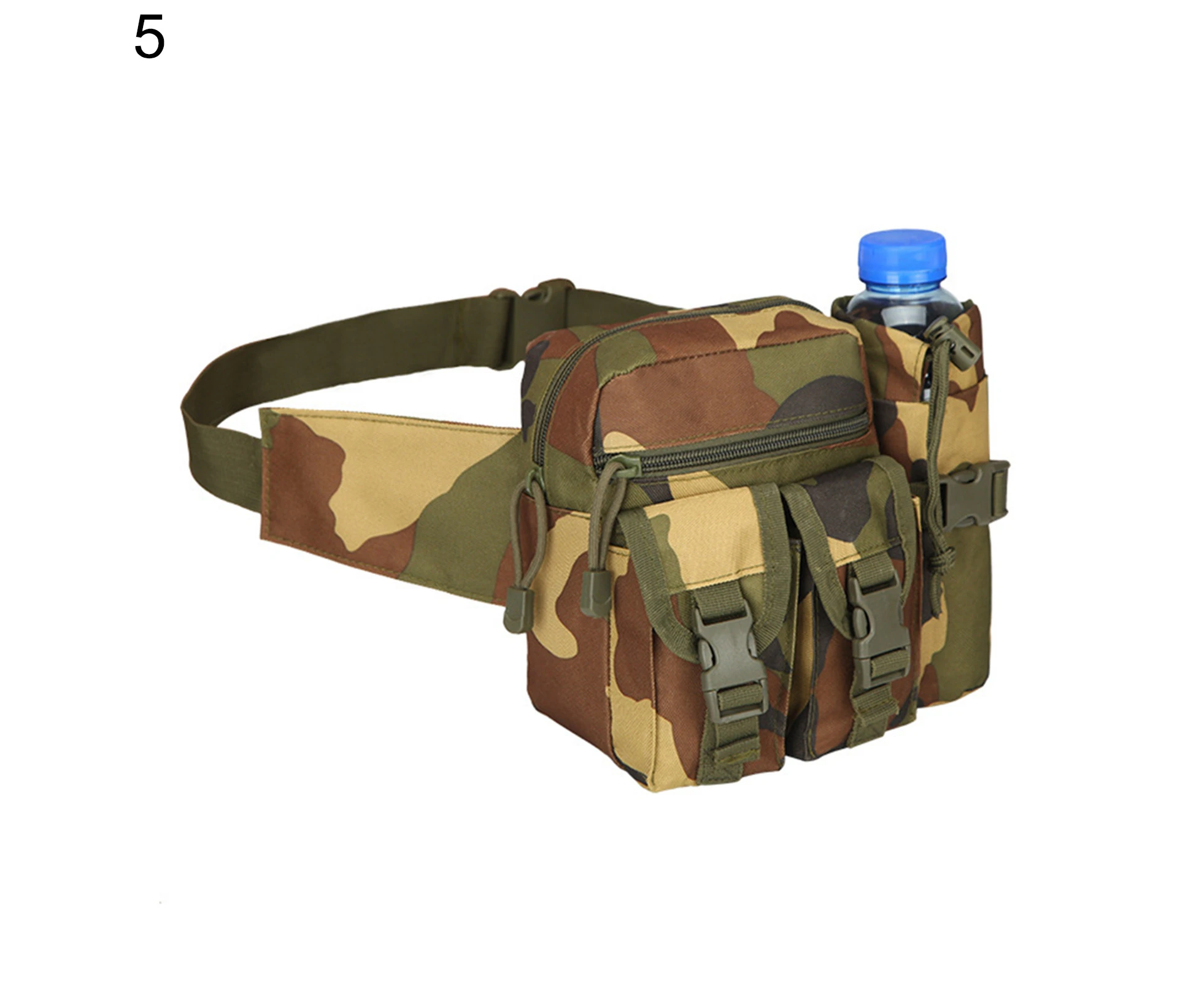 Unisex Outdoor Sports Running Water Bottle Holder Waterproof Waist Bag Pockets-05