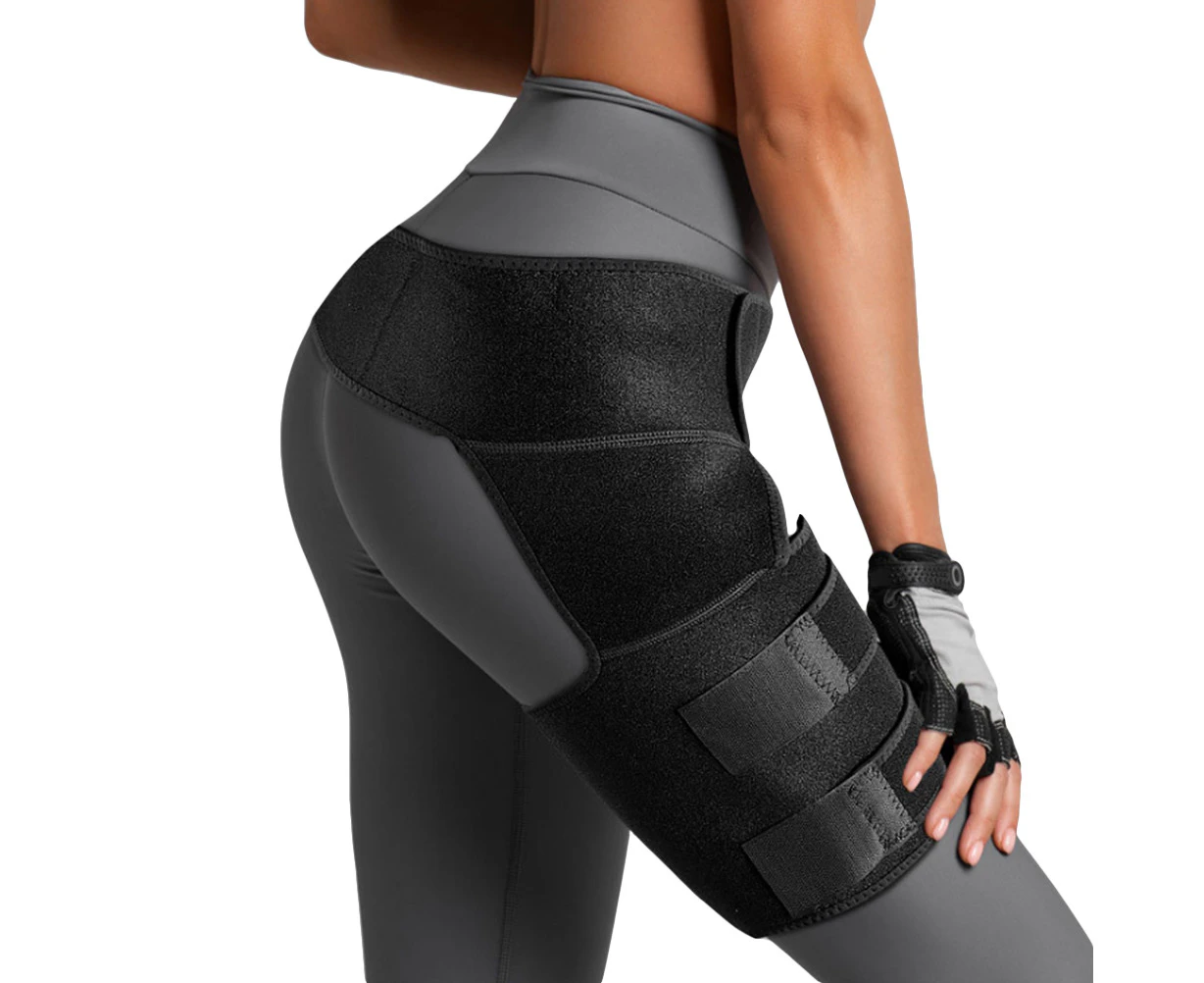 Hip Brace Thigh Hamstring Compression Support Wrap For Hip Flexor Strain, Groin Pull, Si Joint, Arthritis, Bursitis, Sciatic Nerve For Men Women